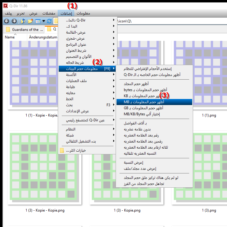 هل يمكنني دائمًا عرض حجم الملف بالميجابايت في File Explorer
